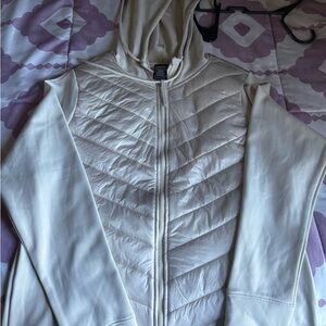 Avia Women's Off-White Hooded Puffer Jacket